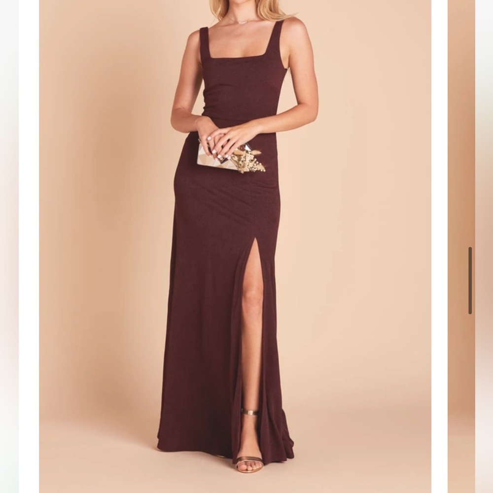 Birdy grey maxi dress in Cabernet color